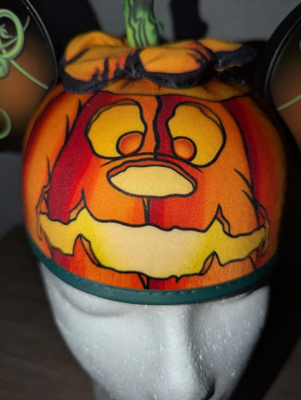Disney Parks Mickey Mouse Halloween Jack-o'-Lantern Pumpkin Ear Hat